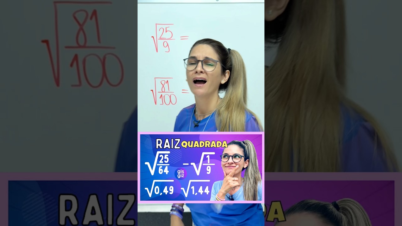 ❌RAIZ QUADRADA DE FRAÇÃO: NUNCA MAIS ERRE ❌