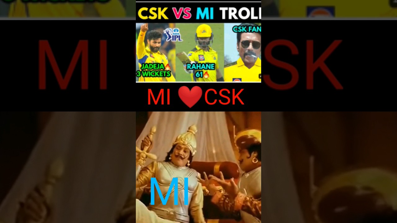 CSK vs MI IPL TROLL 2023 | MI RIVEW | 💥