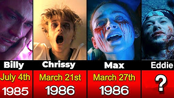 Timeline: Stranger Things Characters Date Of Death (S1-S4)