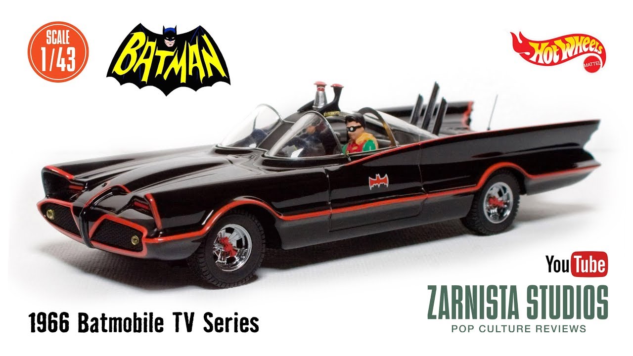 1 43 Scale 1966 Batmobile “batman” Tv Series Mattel Hot Wheels Designed By George Barris Adam