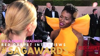 Sola Bamis #MadMen on the 22nd Annual Screen Actors Guild Awards Red Carpet #SAGAwards