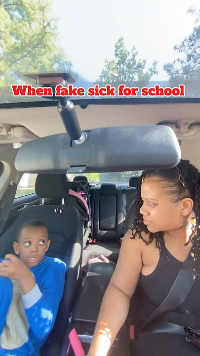 When kids fake sick 🤣😠#funny #skits