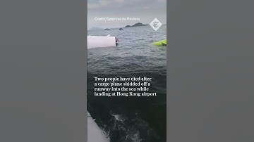 Two killed after plane skids off runway into sea