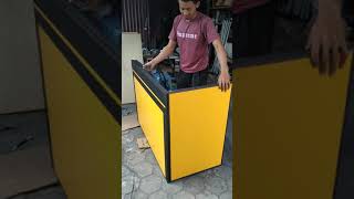 Booth Portable Besi Custom Lapisan HPL anti Panas GMG Jogja
