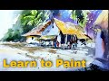 Watercolor Painting/Inspired by Milind Mulick Sir/Watercolor tutorial