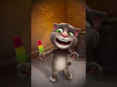 Talking Tom Licks a Popsicle