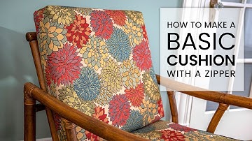 How to Make a Basic Cushion | 1 Piece Box Cushion | 30 Minute Cushion