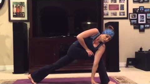 Bound Revolved Half Moon Pose