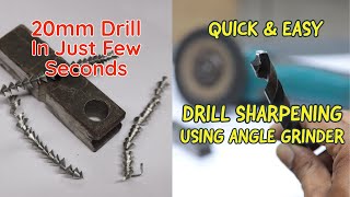 Quick and Accurate Way to Sharp Drill Bit. | Drill Bit Sharpening Using Angle Grinder.