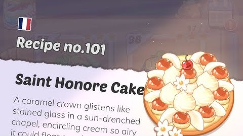 Cookingdom Level 101 ( Saint Honore Cake )