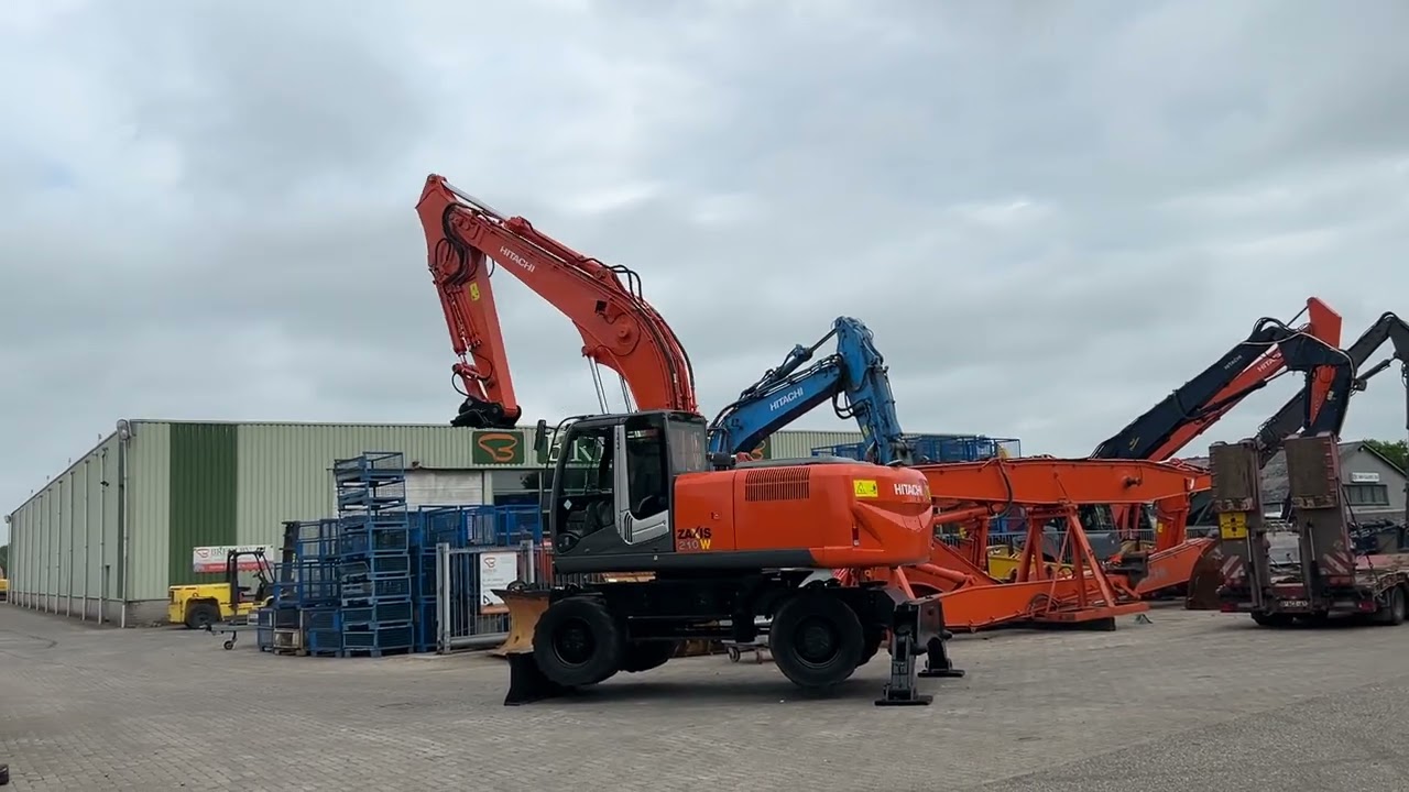HITACHI ZX210W-3 2009 - YouTube