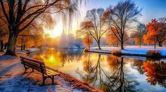 Calm Autumn Morning - Lakeside Ambience, Peaceful Music for Stress Relief, Emotional Balance & Focus
