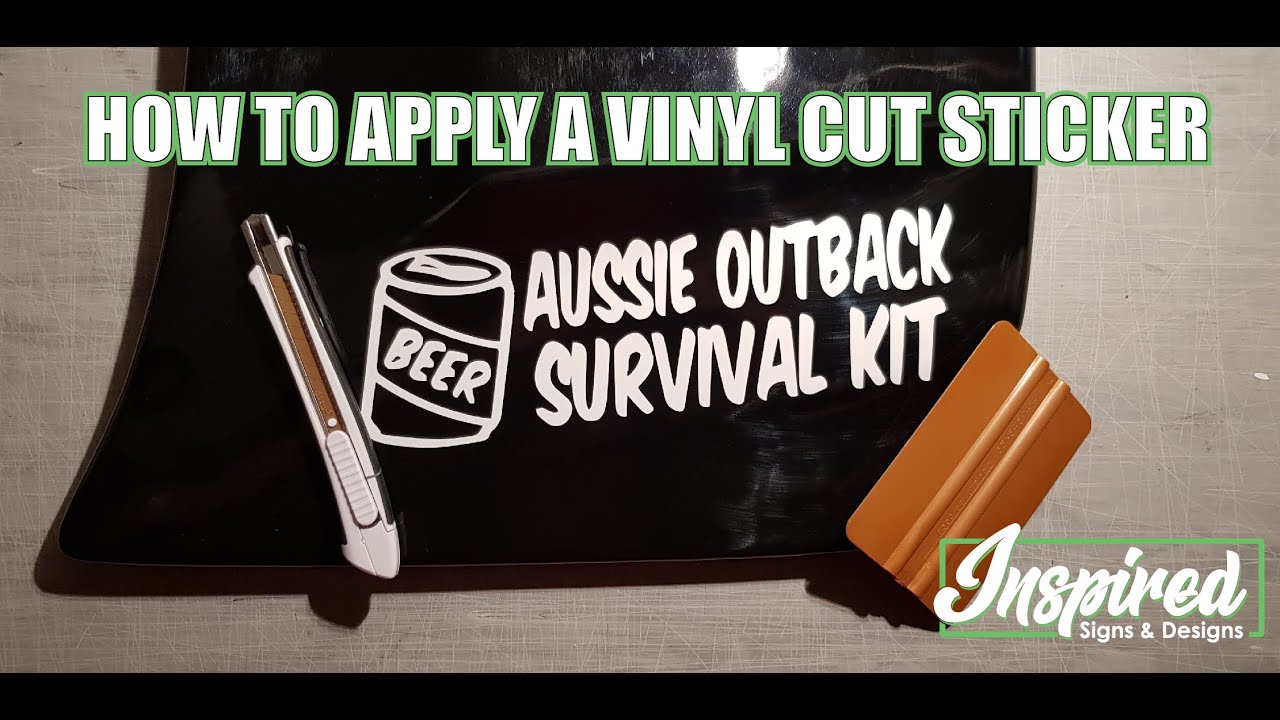 How To Apply a Vinyl Cut Sticker YouTube