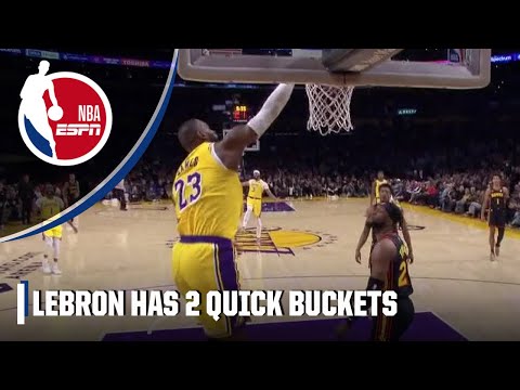 LeBron James scores two buckets in five seconds 👀 | NBA on ESPN