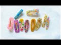 Diy Hair Clips/How to make beautiful and simple hair clips at home/resin hair clips/hair Barrettes