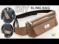 DIY SLING BAG, FANNY  PACK | วิธีการทำกระเป๋าคาดหน้าอก และเอว