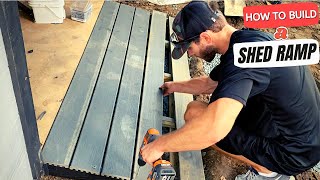 How to Build a Simple SHED RAMP (StepbyStep)