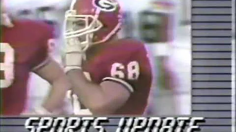 1987 GEORGIA-Auburn: OL Kim Stephens reception