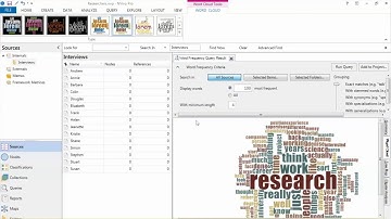 NVivo 11 - WordFrequency