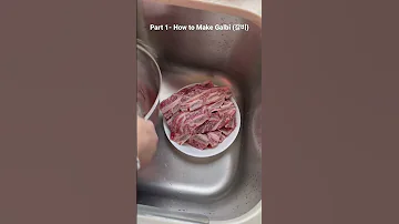 Part 1 How To Make Galbi Galbi 갈비 요리 Koreanfood Recipe Koreangirl Cookingvideo Yummy Beef 