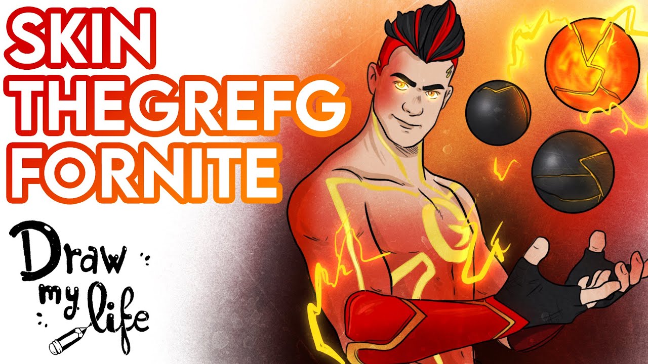 LA SKIN de THEGREFG FORTNITE | Draw My Life en Español - YouTube