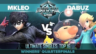 MkLeo vs Dabuz - Winners Quarters: Ultimate Singles Top 16 - Mainstage | Joker vs Olimar, Rosalina