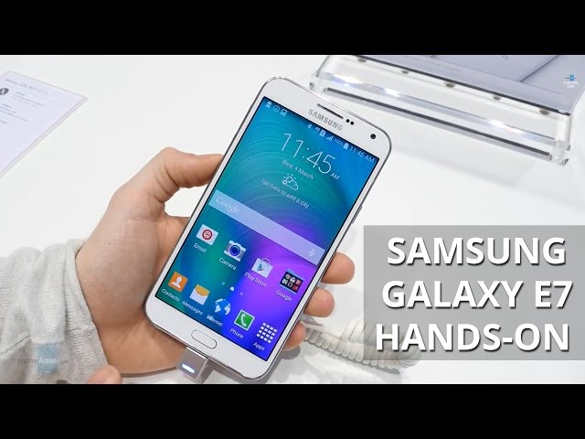 Samsung Galaxy E7 hands-on