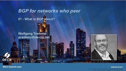 BGP 01: What is BGP about?