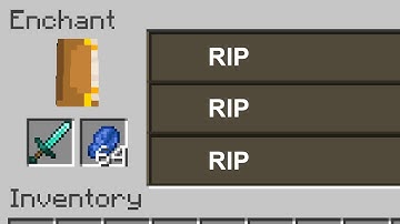 Mojang accidentally deleted Enchanting from the game