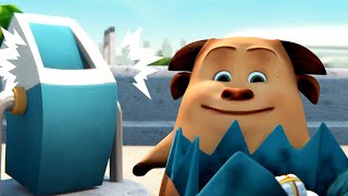 trash bin animal cartoon and funny videos for children