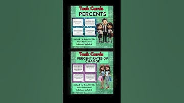 Middle School Math Task Card Bundle
