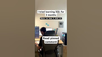 I tried learning SQL for 2 months, and here