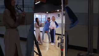 Dance lesson & exclusive interview with #alixearle and Val for #dwts