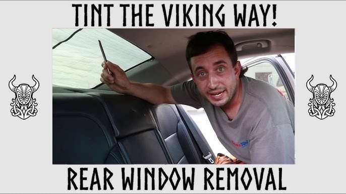 How to remove old window tint without heat 