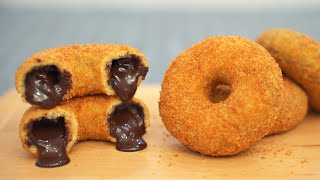 โดนัทช็อคโกแลตทอด 100% (สูตร) Perfect Fried Chocolate Donut 100%