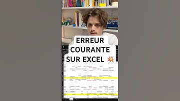 Erreur courante sur excel #data #excel #exceltips #finance #astuce #comptabilité #exceltricks