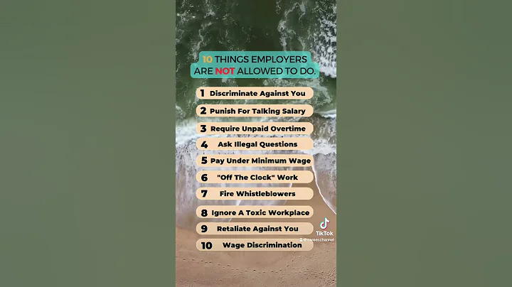 10 things employers are NOT allowed to do #worklife #jobtips #career #joblife #work #job