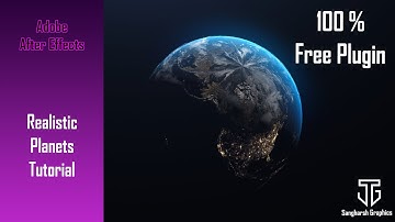 #Day 68/100 Realistic 3D Earth | Adobe After Effects Tutorial | VC ORB