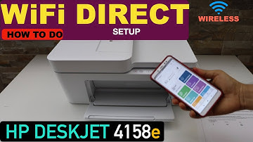 HP DeskJet 4158e WiFi Direct Setup, Wireless Password iPhone.