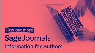 Sage's Information for Authors