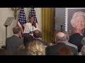 First Lady Melania Trump Participates in a Barbara Bush Stamp Unveiling Event