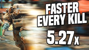 Fallout 4 Survival But Kills Make Me Faster - Day 2