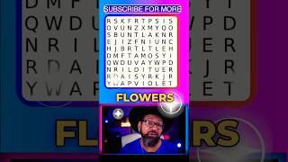 💐Flowers in a Word Search Puzzle #shorts #wordpuzzle #quiz