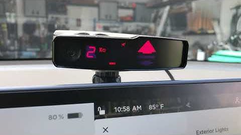 Tesla Model Y valentine 1 radar detector mount and install