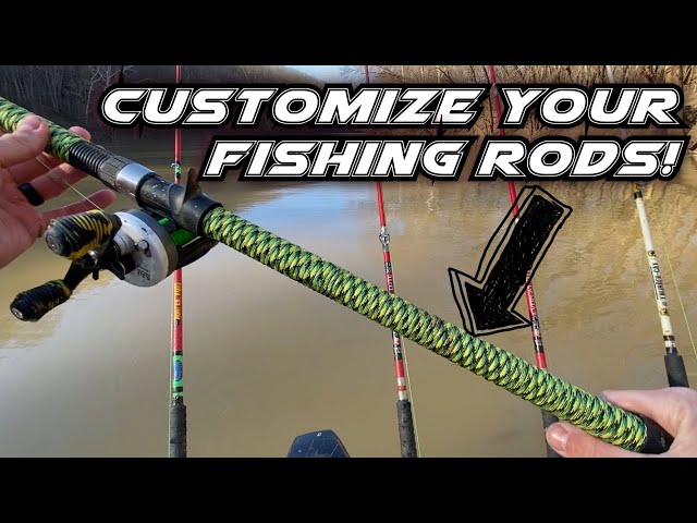 How to paracord wrap a fishing rod handle. Simple. 