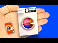 DIY miniature washing machine toy with washing powder for Barbie