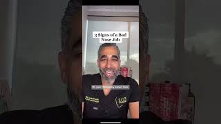 3 Signs Of A Bad Nose Job #shorts #youtubeshorts