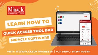 How To Quick Access Tool Bar In Miracle Accounting Software Ak Softwares 2023