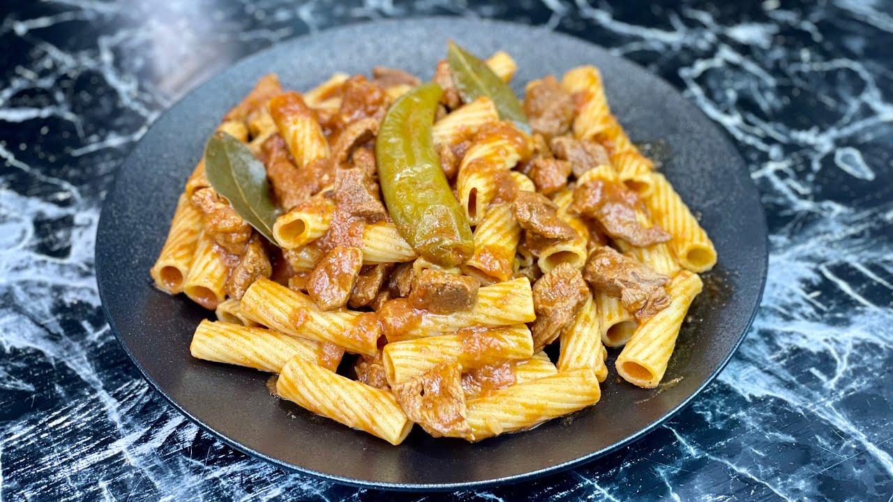 Essayez ces pâtes express à la tunisienne 🍝 MAKARUNA BEL SALSA 🇹🇳