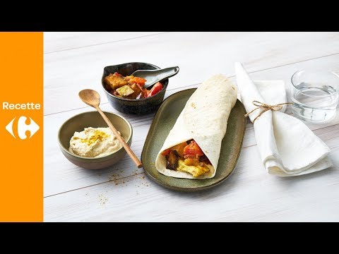 wrap-au-hoummous,-poulet-et-aubergine